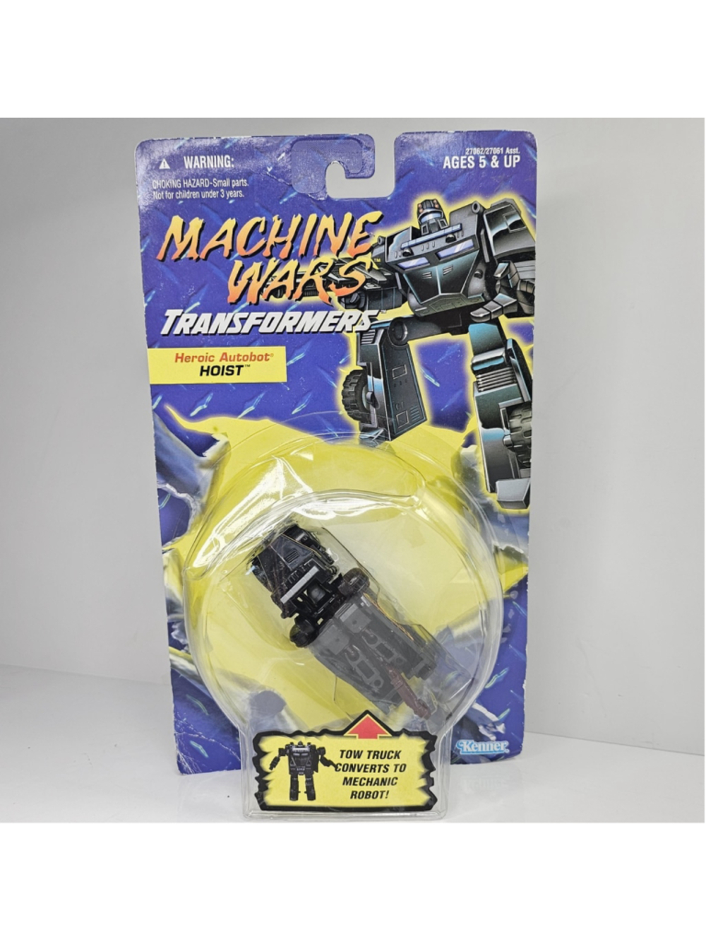 SEALED 1996 Transformers Machine Wars Hoist Vintage Kenner Damaged Box